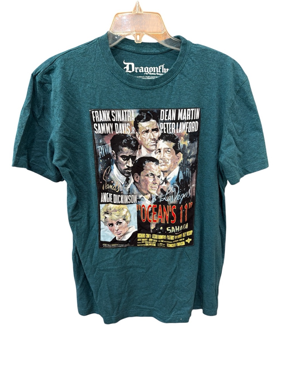 Dragonfly Teal Ocean's 11 Graphic Short-Sleeve Tee - Men's Sz L